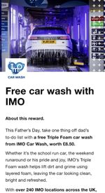 IMO Triple Foam Car Wash Voucher Code