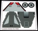 Custom Decal for 4482 Replacement Sticker Sheet 