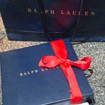 Ralph Lauren Gift Box & Paper Bag, Navy/Red Logo, Rectangle, All Occasions