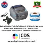 Zebra GK420d Direct Thermal Label Printer GK42-202520-000 USB Serial Parallel