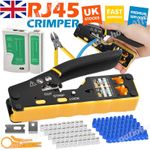 Pass Through RJ45 Crimp Tool Kit Ethernet Crimper CAT5 Cat5e Cat6 Crimping Tool