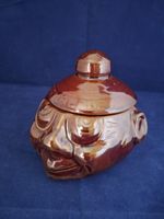 Rare Vintage Brown Marmalade Face Pot. B12