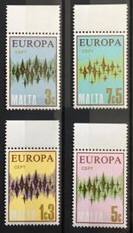 1972 Malta Set of 4 SG478 - SG481 MNH