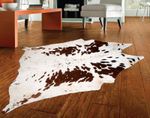 100% Genuine Cow hide Rug Area Carpet Skin Leather 26.69 sq.feet (62"x62") A 149