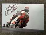 FREDDIE SPENCER HAND SIGNED 12X8” PHOTO MARLBORO YAMAHA 500CC CHAMPION HONDA