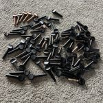 Job Lot Approx 90 Vintage Violin Viola Tuning Pegs Ebony Wood Luthier Spares