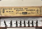 W.Britain #133 Russian Infantry (8) United States Of Soviet Russia