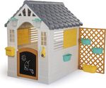 Playhouse with Fence for Kids, DOLU Indoor & Outdoor House w/ Bell Sound