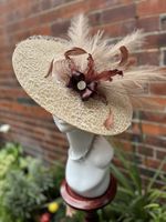 Handmade Unique Gorgeous Fascinator/Hat Hat for Ascot Hat for a wedding 