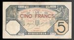 French West Africa, 1922, 5 Francs, P-5Bb, CHOICE CRISP VF+!