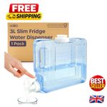 Compact 3L Slim Fridge Water Dispenser with Tap - Ideal for Travel & Picnics