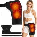 660/850nm Red Light Therapy Hip Thigh Wrap 3 Heat & Vibration Massage PainRelief