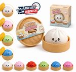 Large Glitter Dumpling Squishy Toy Stress Relief Squeeze Sensory Gift UK