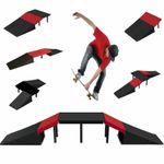 6 in 1 Stunt Skate Ramp Set For Scooter Skateboard Bike BMX Inline Roller Skates