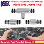 For 1977-83 Kawasaki KZ1000 KZ650 Carburetor Fuel Tee Rail 92005-1009 92005-1010
