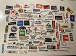 ULTIMATE Outdoor brands sticker bundle 100 stickers North Face Rab Petzl Gore