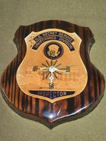 US Secret Service Inspector Retirement Clock NAMED SEE DESC