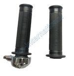 CLASSIC 7/8'' THROTTLE TWIST GRIP WITH MATCHING GRIP  FITS MOST BRITISH BIKES