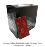 Arroworthy FINE 1.5 GRIT Blue Dolphin Barracuda Rectangle Foam Sanding Strips