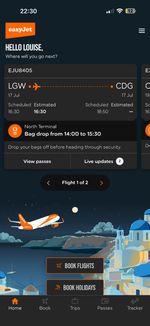 TOMORROW- SUNDAY… 2 X Return flight tickets  from London Gatwick to Paris CDG