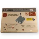 Belkin Wireless G USB Print Server 54Mbps 802.11g Network Printer Adapter