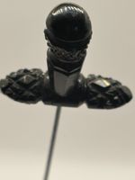 FABULOUS VICTORIAN JET HAT PIN (B36)
