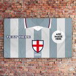 England 1996 Away Shirt - 5 X 3 Personalised Banner -  Football Celebration