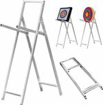 Foldable Metal Archery Target Stand Archery Target Shelf Retractable For Outdoor