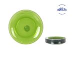DURALEX LYS Green tempered glass DESSERT dinner plates 19.5cm box of 6