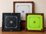 KS Premium Quality Carrom Board 42" x  42" Wooden Natural Green Black  4" Border
