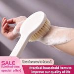 Japanese Long Handle Bath brush Soft Bristle Back Body Scrubber