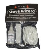 Stove Door Seal Rope Heat Resistant White Log Wood Burner Free 100MM End Tape