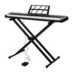 88 Keys Digital Piano Keyboard Beginner Set with X Stand Pedal Music Sheet Stand