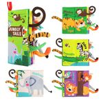 beiens Baby Books, Touch and Feel Crinkle Cloth Books for Babies, Baby Essential