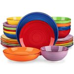 vancasso Bonita Stoneware Dinnerware Set Blue / Multicoloured Tableware for 4/6
