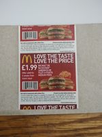 McDonald's Collectable Voucher From 2016. Issued In Hull. £1:99 Valid 5 weeks.