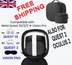 For Oculus Meta Quest 3  3s 2 + Vision Pro Carry Travel Case VR Virtual Reality