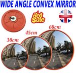 Large Wide Angle Convex PC Mirror Wall Blind Spot Corner Road Garage Security