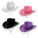 Ladies Texan Cowgirl Cowboy Hats Western Hen Party Festival Fancy Dress Lot