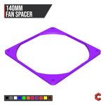 140mm PC Fan Spacer 5mm to 50mm AIO Radiator Shroud Airflow PC Modding