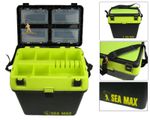 Roddarch SEA MAX Fishing Seat Box | 18L Heavy Duty ABS Storage & 4 Tackle Boxes