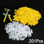 201PCS Tile Leveling Spacer System Tool Kit Clips Wedges Flooring Lippage Plier