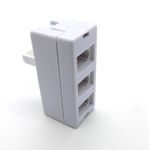 BT Telephone Socket Triple Phone Adapter 3 Way UK Land Line Converter Splitter
