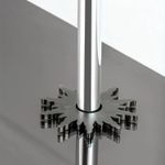 Stair Rods UK Solis Pewter Large Radiator Pipe Cover