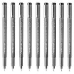 Staedtler Pigment Liner Fineliners Drawing Pens  0.05mm to 0.8mm Pack of 9