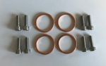 COPPER Exhaust Gaskets Header Manifold Cylinder Head Bolts GSF600 GSF650 Bandit
