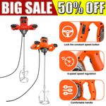 3000W Mixer 6 Speed Adjustment Cement Mixer Drill Attachment Electric Stirring