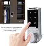 2 Electronic Combination Locks For Cabinet & Locker - Black