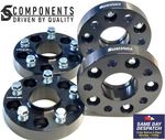 Bolt-On Wheel Spacers X4 Black 5x120 74.1 30mm for BMW X5 E70 F15 2009 - 2018