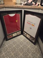 Formula 1 Max Verstappen Signed Auto Memorabilia Teeshirt Framed With COA